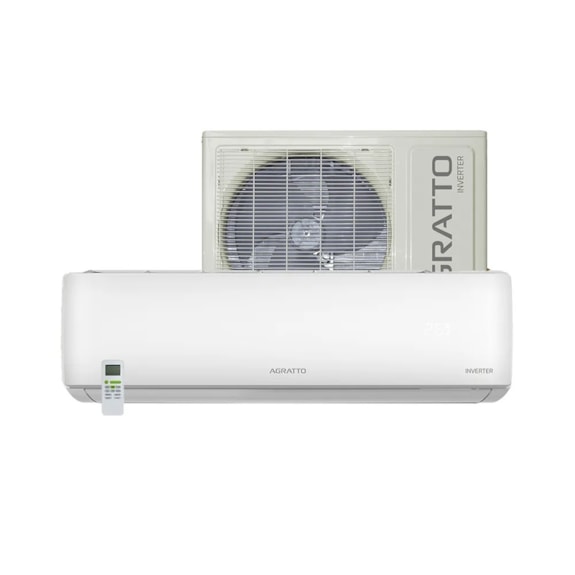 AR CONDICIONADO AGRATTO SPLIT INVERTER LIV TOP 18.000 BTUS 220V MONO FRIO R32 VT LCST18F-02I
