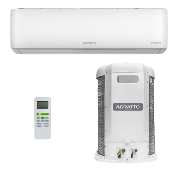 AR CONDICIONADO AGRATTO SPLIT INVERTER LIV TOP 24.000 BTUS 220V MONO FRIO R32 VT LCST24F-02I
