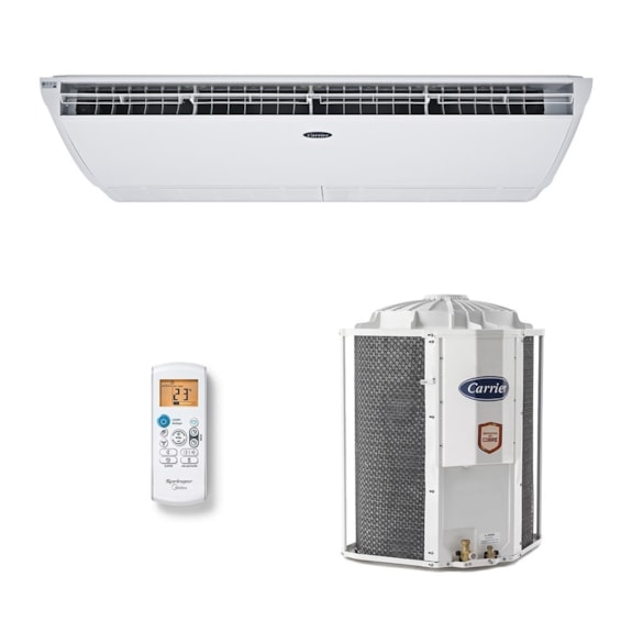AR CONDICIONADO CARRIER SPLIT TETO XPERIENCE 57.000 BTUS 380V TRIF FRIO R410A VT 42ZQB60C5 38CCW060235MC