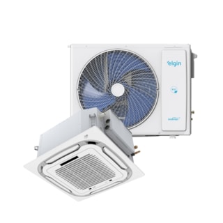 AR CONDICIONADO ELGIN SPLIT CASSETE 4 VIAS ECO INVERTER 24.000 BTUS 220V | FRIO - R410A - VT 45KDFE24C2CA 45KDFI24C2NA