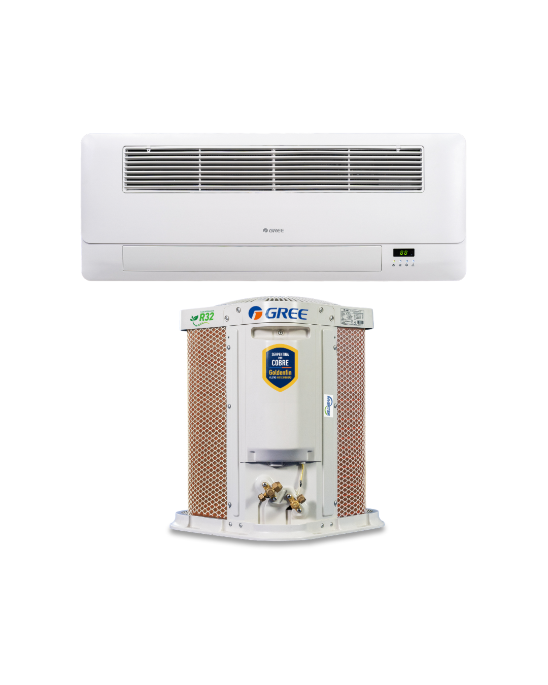 Ar Condicionado Split Cassete 12000 Btu Frio G-línea - Inverter - Gree - 220v - Gkc12da-d6dna1a