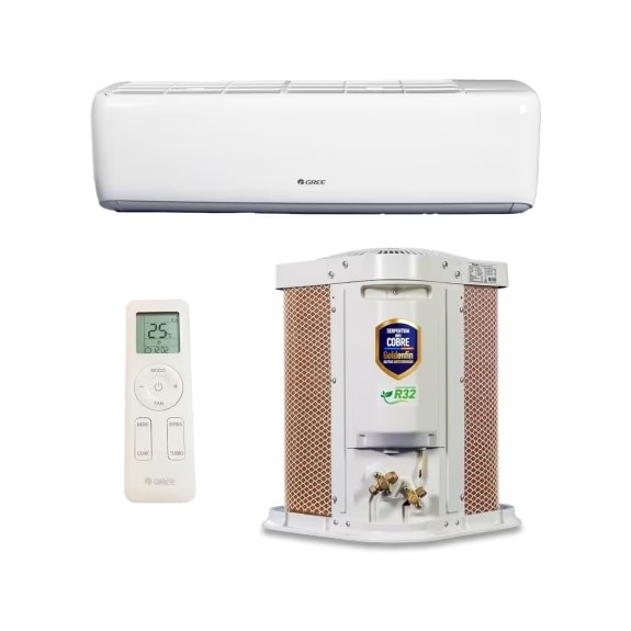 AR CONDICIONADO GREE SPLIT G-CLASSIC INVERTER WIFI 9.000 BTUS 220V |FRIO R32 VT| GWC09ATA-D6DNA2B/I-GWC09ATA-D6DNA2B/O