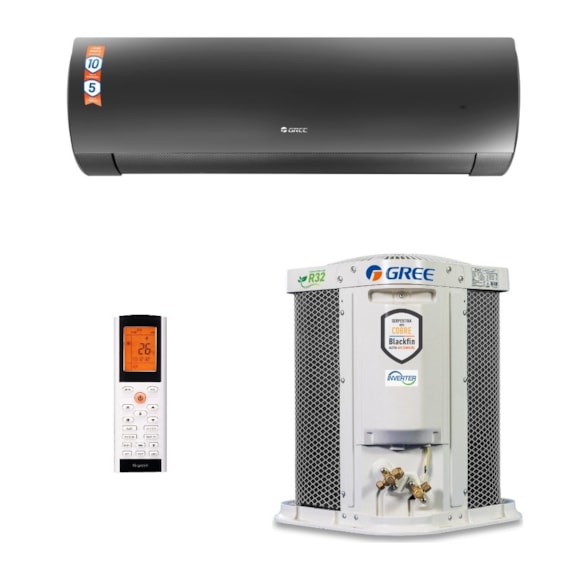 AR CONDICIONADO GREE SPLIT G-DIAMOND AUTO INVERTER WIFI 12.000 BTUS 220V FRIO R32 GWC12ACC-D6DNA1AI GWC12ACC-D6DNA1AO