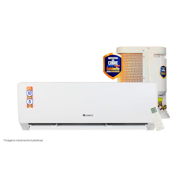 AR CONDICIONADO GREE SPLIT G-TOP INVERTER 18.000 BTUS 220V |FRIO R410A VT| GWC18AGD-D3DNA4D/I-GWC18AGD-D3DNA1D/O