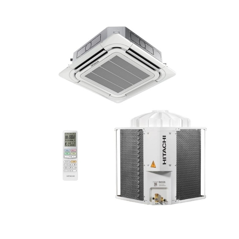 AR CONDICIONADO HITACHI CASSETE 4 VIAS 48.000 BTUS SCI48I7F
