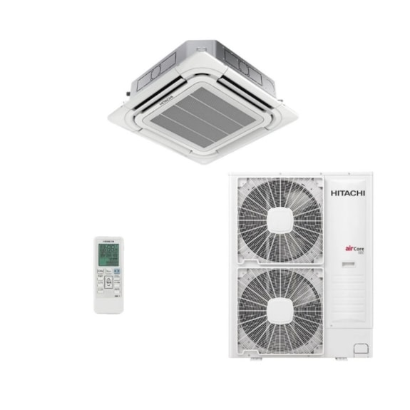 AR CONDICIONADO HITACHI CASSETE INVERTER AIR CORE 600 46.000 BTUS 220V MONO Q/F R32 HT SCI48B3IV PHCK160SBH1-46K