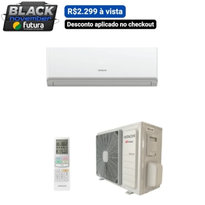 AR CONDICIONADO HITACHI SPLIT INVERTER AIR HOME 600 9.000 BTUS 220V MONO FRIO R32 SPK09C3IVF
