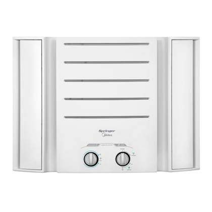 AR CONDICIONADO JANELA SPRINGER MIDEA MECANICO 10.000 BTUS 220V | FRIO - R410A | QCK105BB