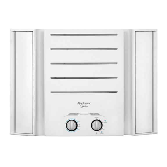 AR CONDICIONADO JANELA SPRINGER MIDEA MECANICO 10.000 BTUS 220V | FRIO - R410A | QCK105BB