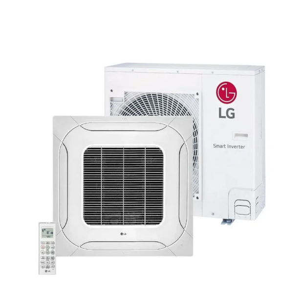 AR CONDICIONADO LG SPLIT CASSETE 4 VIAS INVERTER WIFI 31.000 BTUS 220V Q/F R410A HT ATNW36GNLP1.ANWZBR1 ATUW36GNLP1.ANWZBR1