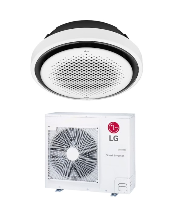 AR CONDICIONADO LG SPLIT ROUND CASSETE 360GR INVERTER WIFI 34.000 BTUS 220V Q/F R410A ATUW36GYLP1.ANWZBR1 ATNW36GYLP1.ANWZBR1