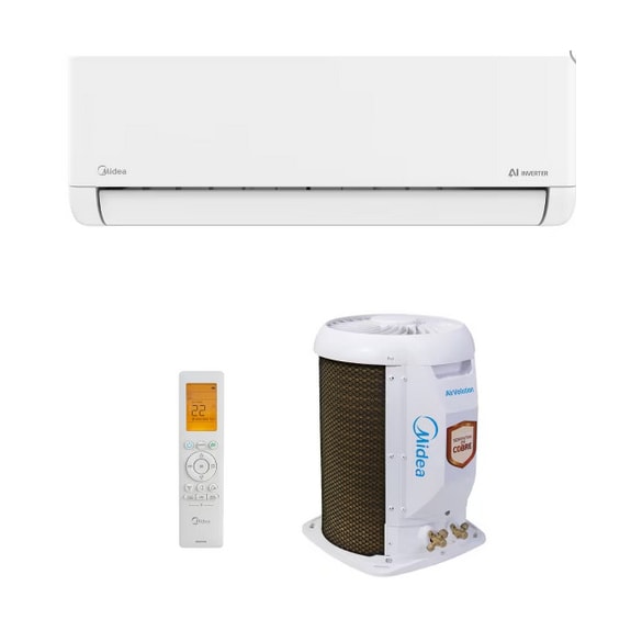 AR CONDICIONADO  MIDEA SPLIT AI AIRVOLUTION CONNECT INVERTER 9.000 BTUS 220V FRIO R32 VT 38TAVCA09M5 42EFVCA09M5