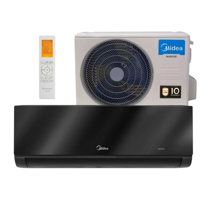 AR CONDICIONADO MIDEA SPLIT INVERTER XTREME SAVE CONNECT BLACK 18.000 BTUS 220V Q/F R32 HT 42MGVQI18M5 38MGVQI18M5
