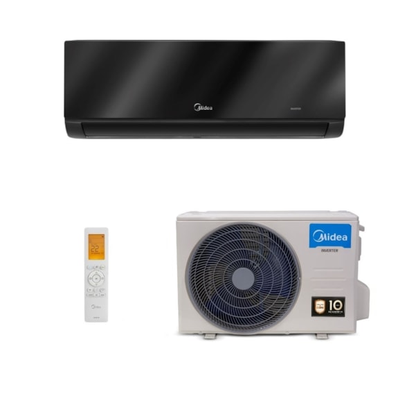 AR CONDICIONADO MIDEA SPLIT INVERTER XTREME SAVE CONNECT BLACK 18.000 BTUS 220V Q/F R32 HT 42MGVQI18M5 38MGVQI18M5