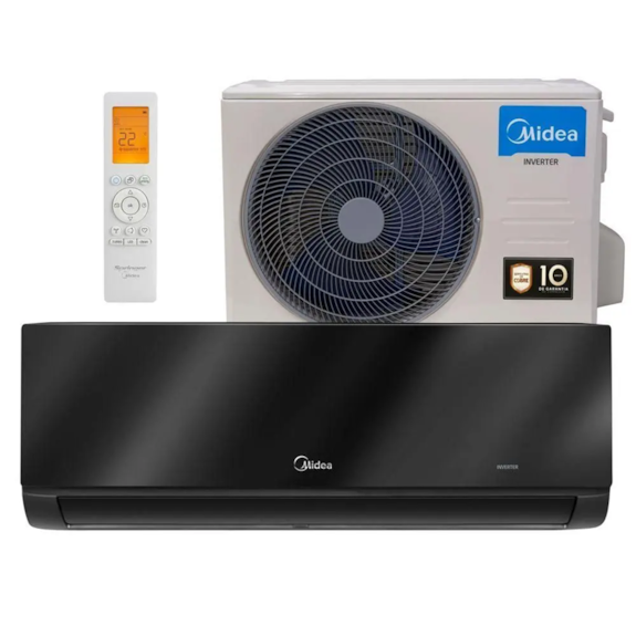 AR CONDICIONADO MIDEA SPLIT INVERTER XTREME SAVE CONNECT BLACK EDITION 24.000 BTUS 220V Q/F R32 HT 42MGVQI24M5 38MGVQI24M5