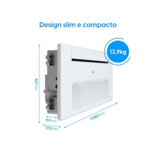 AR CONDICIONADO SPLIT CASSETE ELGIN ONE AIR 12000 BTUS Q/F MONO 220V