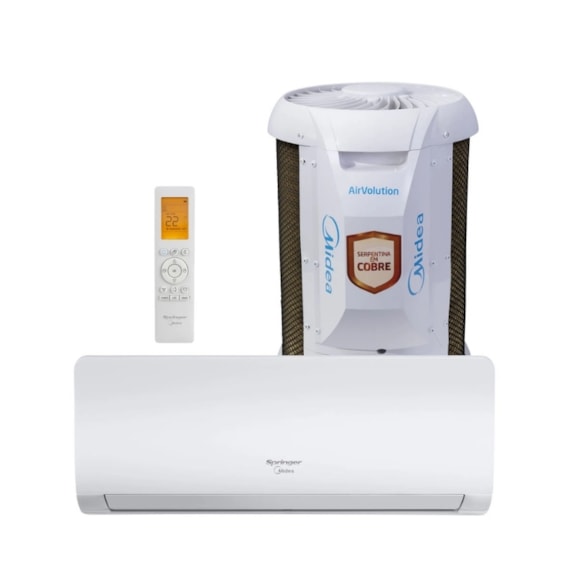 AR CONDICIONADO SPRINGER MIDEA SPLIT HI WALL AIRVOLUTION 30.000 BTUS 220V MONO FRIO R32 VT 42AGFCI30S5 38TFCI30S5