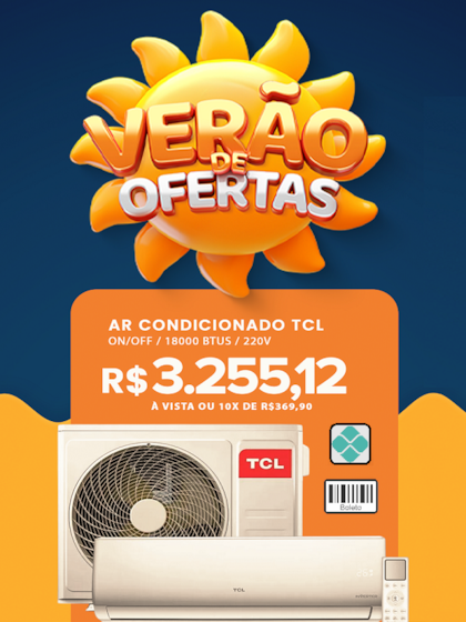 AR CONDICIONADO TCL SPLIT 18.000 BTUS 220V MONO FRIO R410A HT TAC-18CSA1