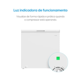 FREEZER ELGIN 45ZAFN199D1NA HORIZONTAL 199L 127V BRANCO