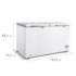 FREEZER HORIZONTAL BRANCO 362L 220V MIDEA
