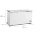 FREEZER HORIZONTAL BRANCO 508L 220V MIDEA