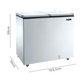 Freezer Horizontal Esmaltec 127v | Branco | Modelo ECH350
