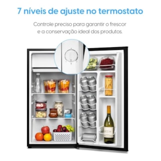 FRIGOBAR ELGIN PRETO 93L 127V 45BAFN093D1NAP