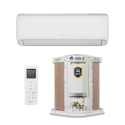 KIT AR CONDICIONADO GREE SPLIT G-CLASSIC INVERTER WIFI 9.000 BTUS 220V MONO FRIO R32 VT GWC09ATA-D6DNA2BI GWC09ATA-D6DNA2BO