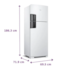 REFRIGERADOR CONSUL FROST FREE DUPLEX 450L 127V BRANCO CRM56HB